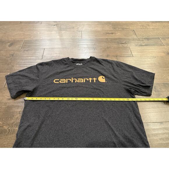 Carhartt Mens Dark Gray Loose Fit Cotton Short Sleeve T-Shirt Size XL K195 CRH - Picture 8 of 8